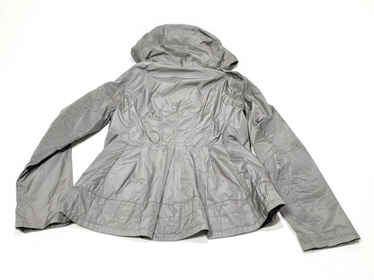 MONCLER AYROLLE Kids' Nylon Hooded Zip-Up Jacket, Gray, Size 14+, Size 164cm