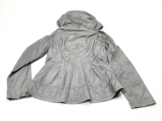 MONCLER AYROLLE Kids' Nylon Hooded Zip-Up Jacket, Gray, Size 14+, Size 164cm