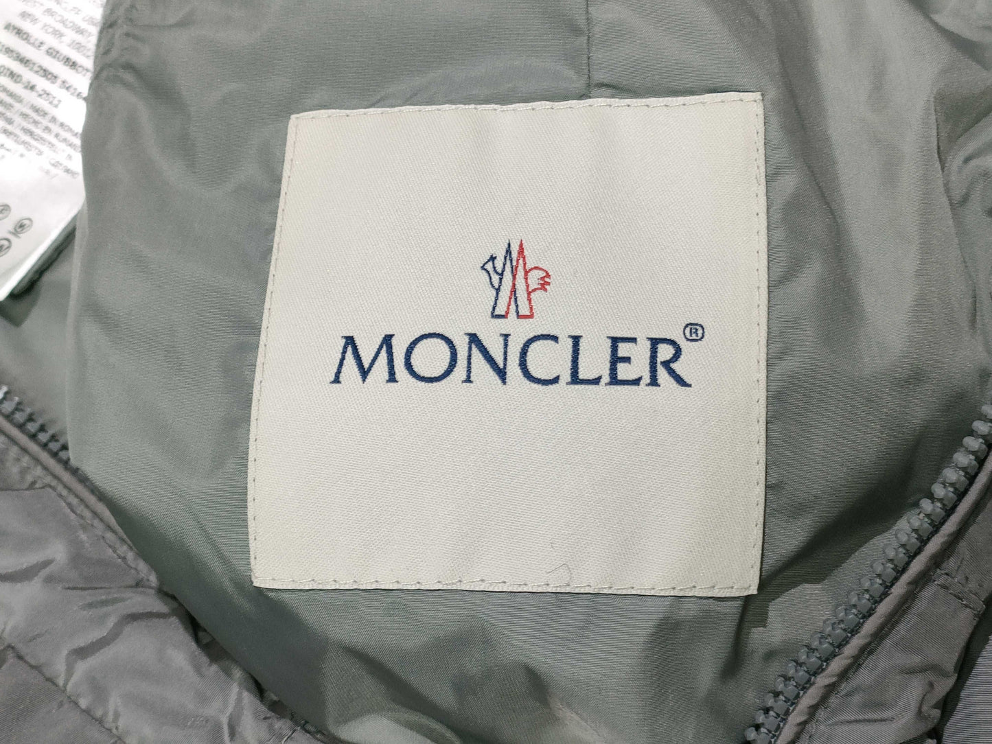MONCLER AYROLLE Kids' Nylon Hooded Zip-Up Jacket, Gray, Size 14+, Size 164cm