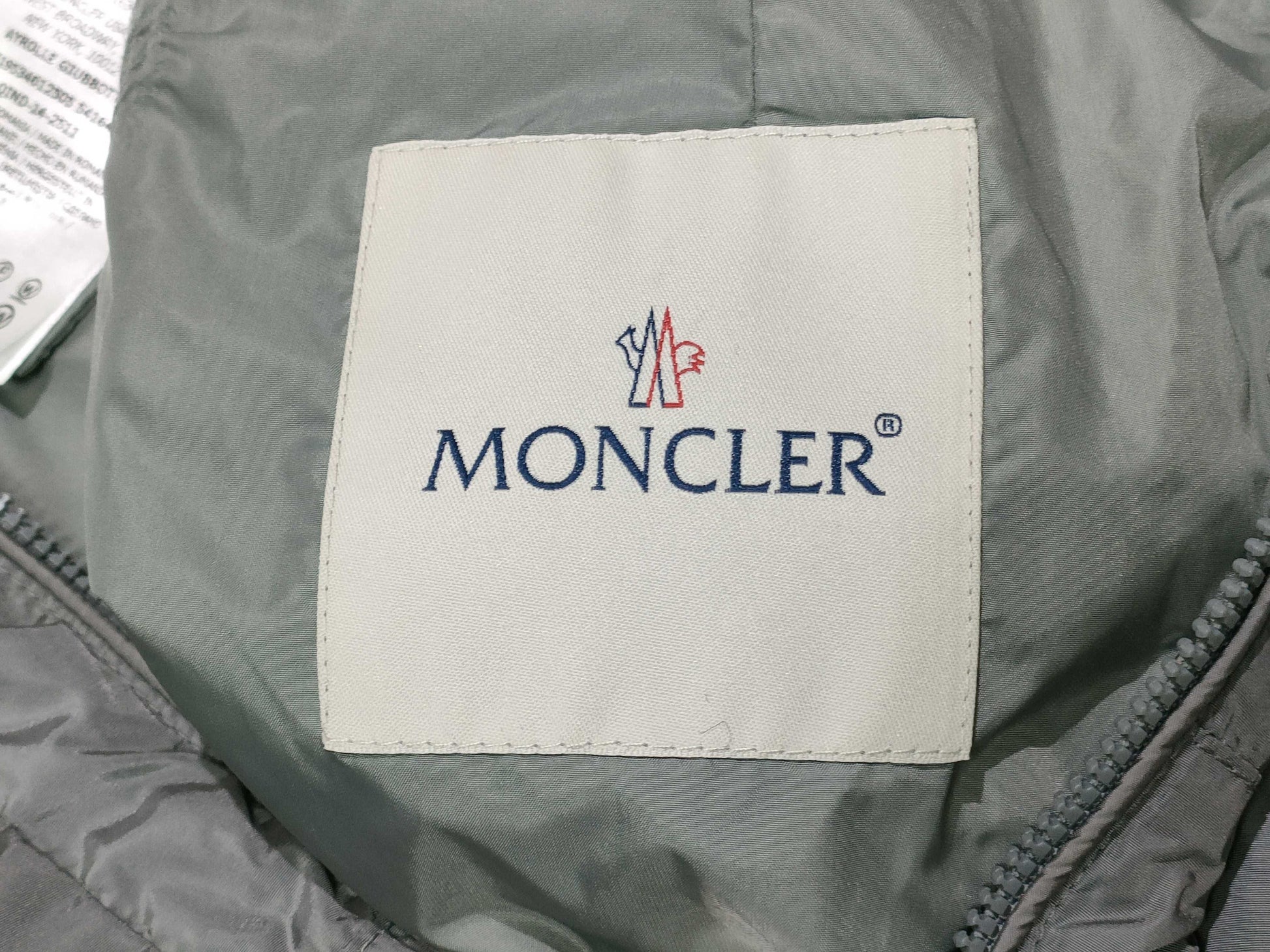 MONCLER AYROLLE Kids' Nylon Hooded Zip-Up Jacket, Gray, Size 14+, Size 164cm