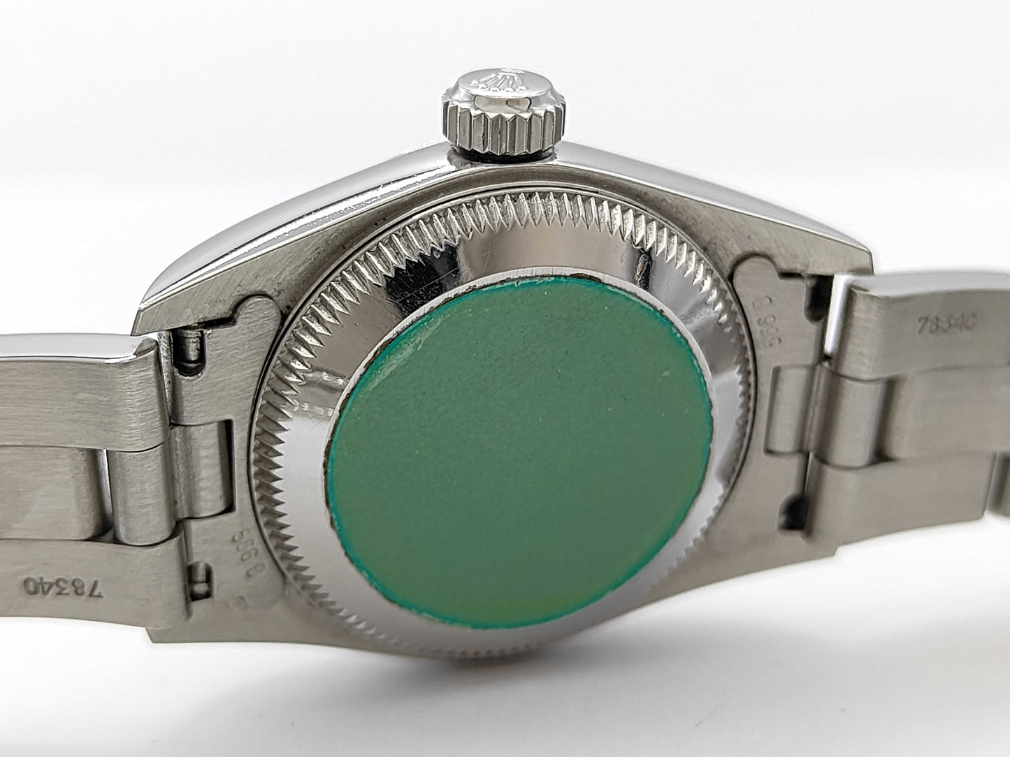 ROLEX 67180 U168725 Black Dial Oyster Bracelet Women's Watch