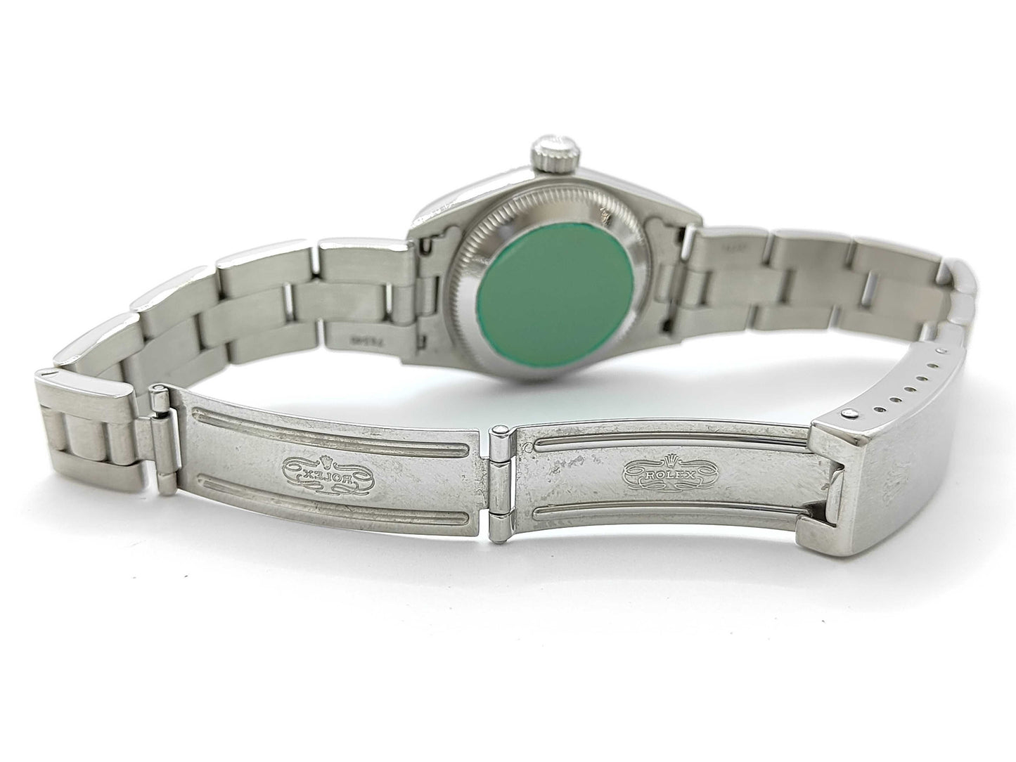 ROLEX 67180 U168725 Black Dial Oyster Bracelet Women's Watch