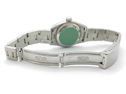 ROLEX 67180 U168725 Black Dial Oyster Bracelet Women's Watch