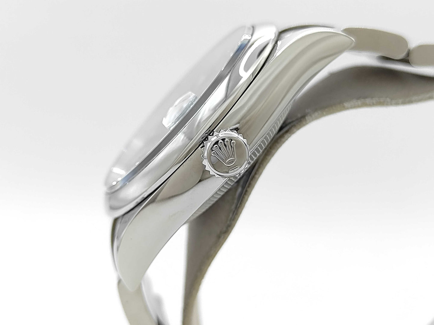 ROLEX 126200 9A032212 Bright Blue Oyster Bracelet Men's Watch