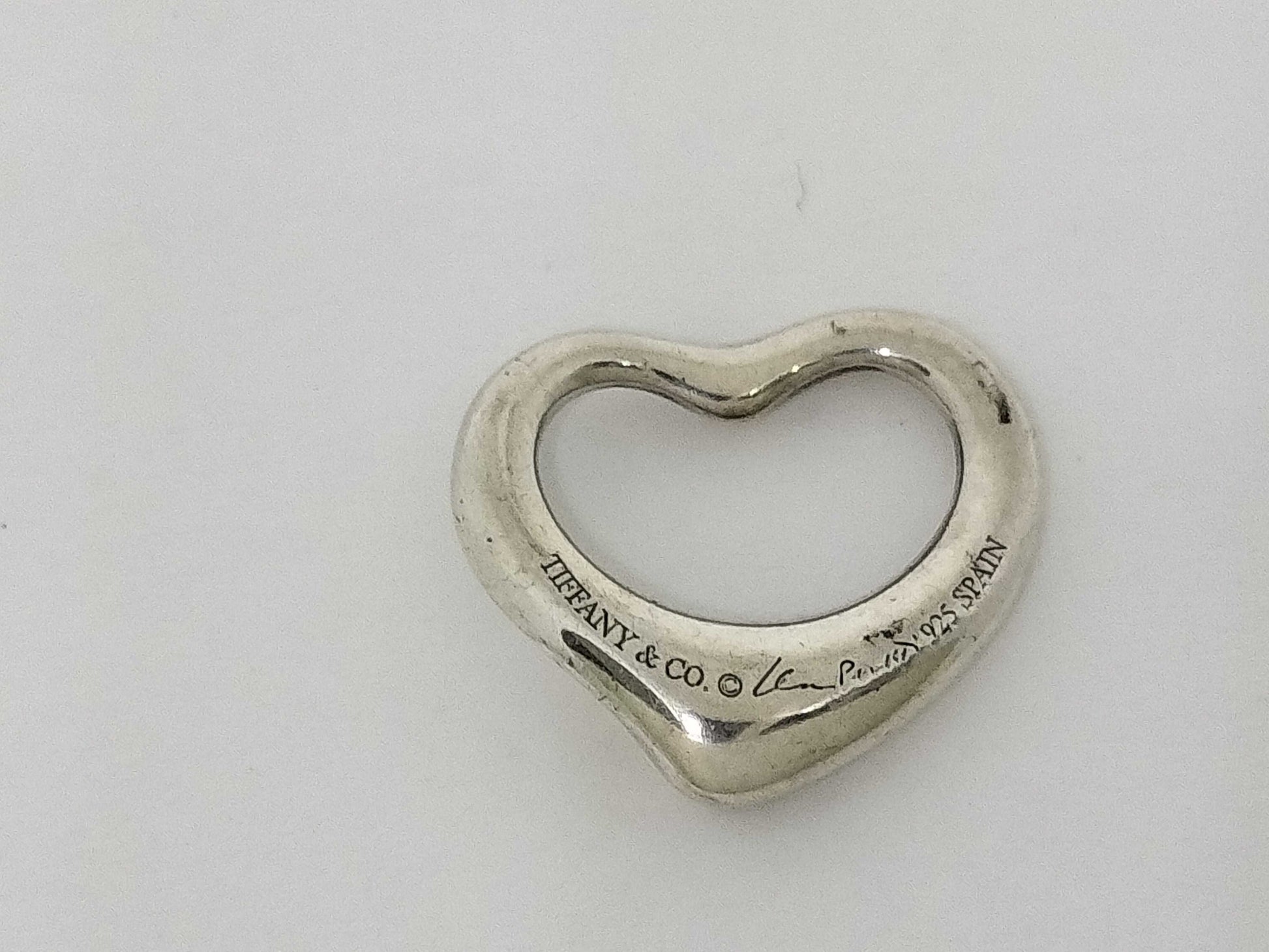 Tiffany & Co. Open Heart Tiffany Necklace Pendant