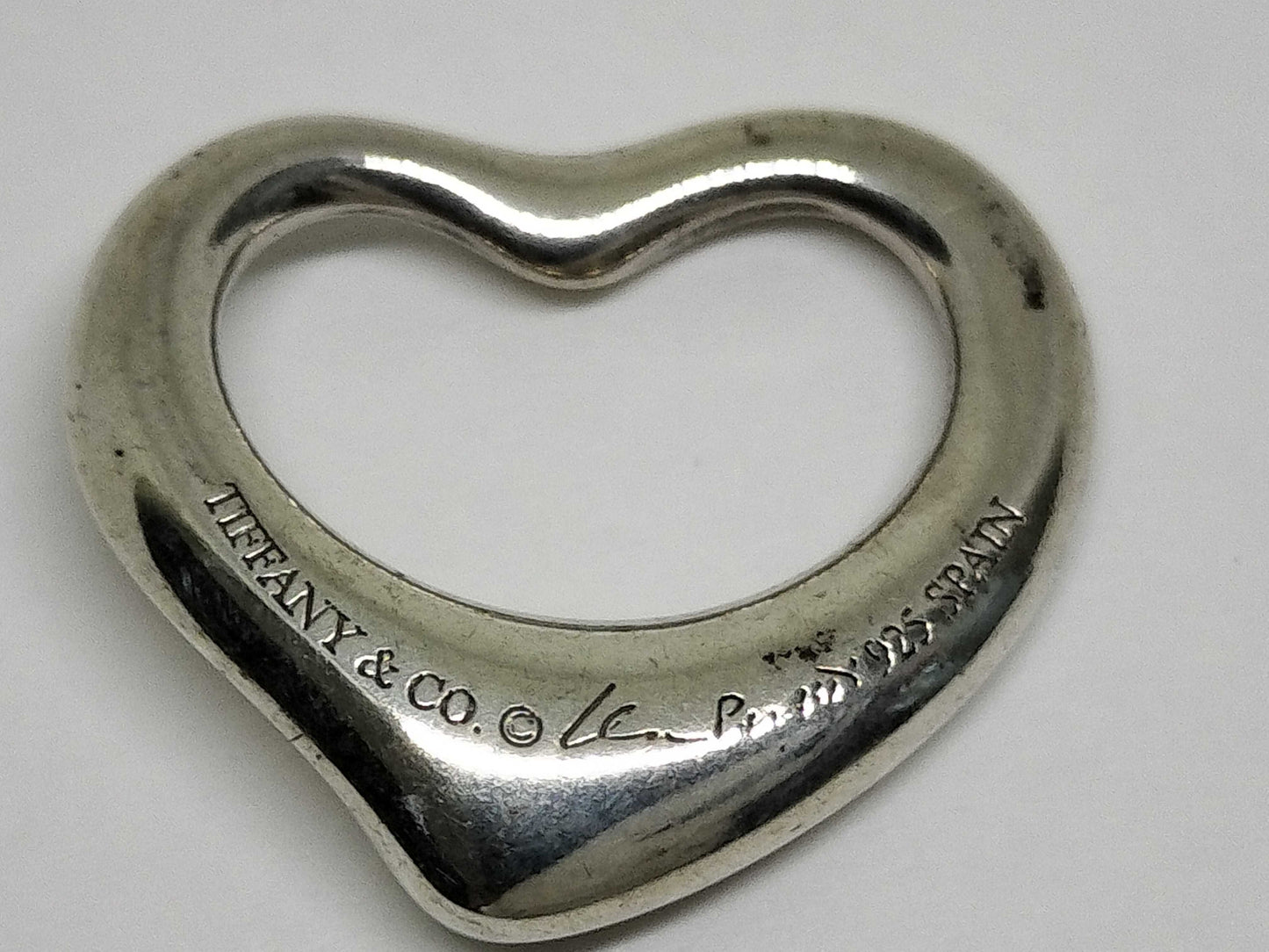 Tiffany & Co. Open Heart Tiffany Necklace Pendant