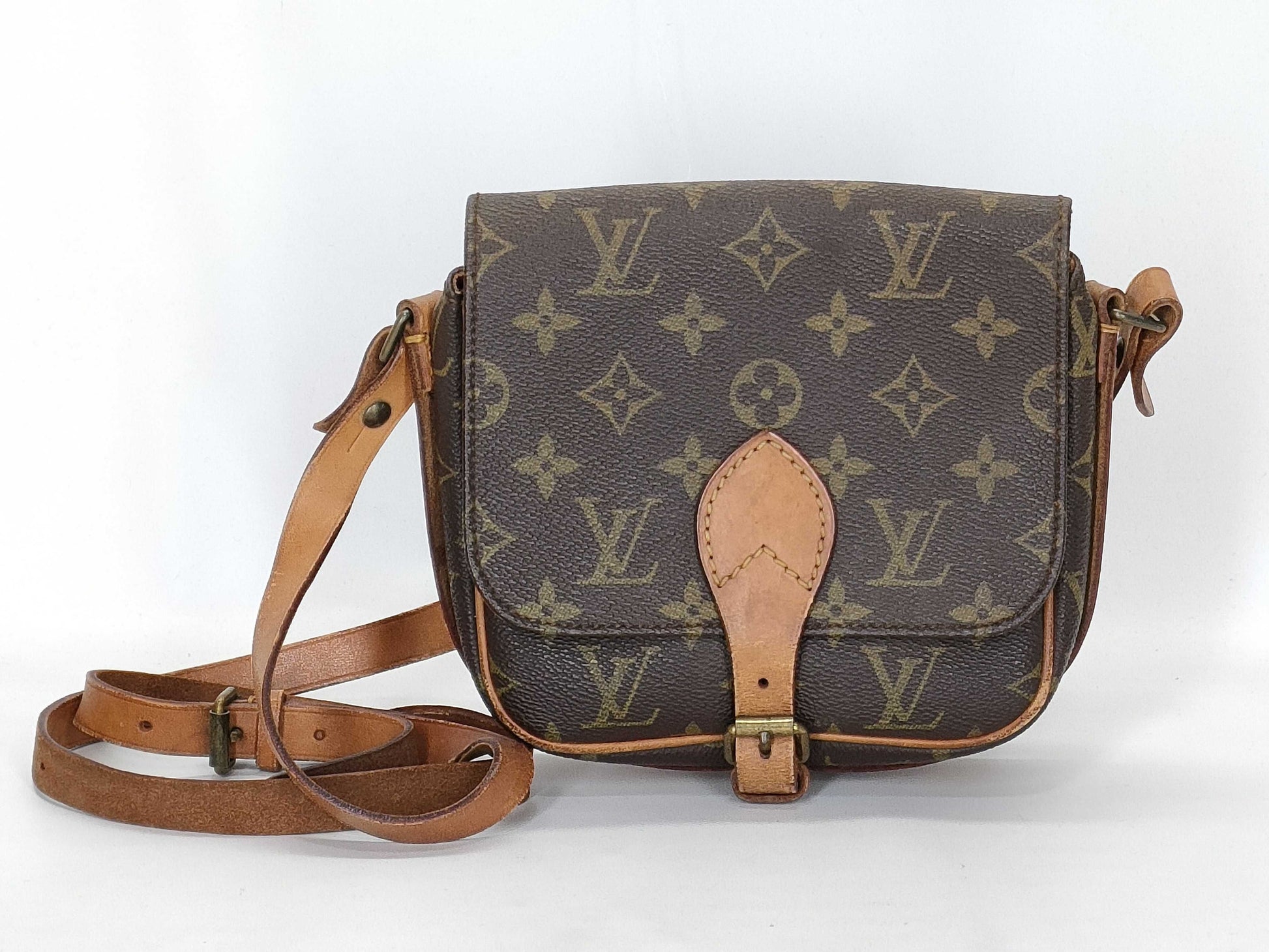 LOUIS VUITTON Monogram LV Monogram Mini Cartouchiere Shoulder Bag