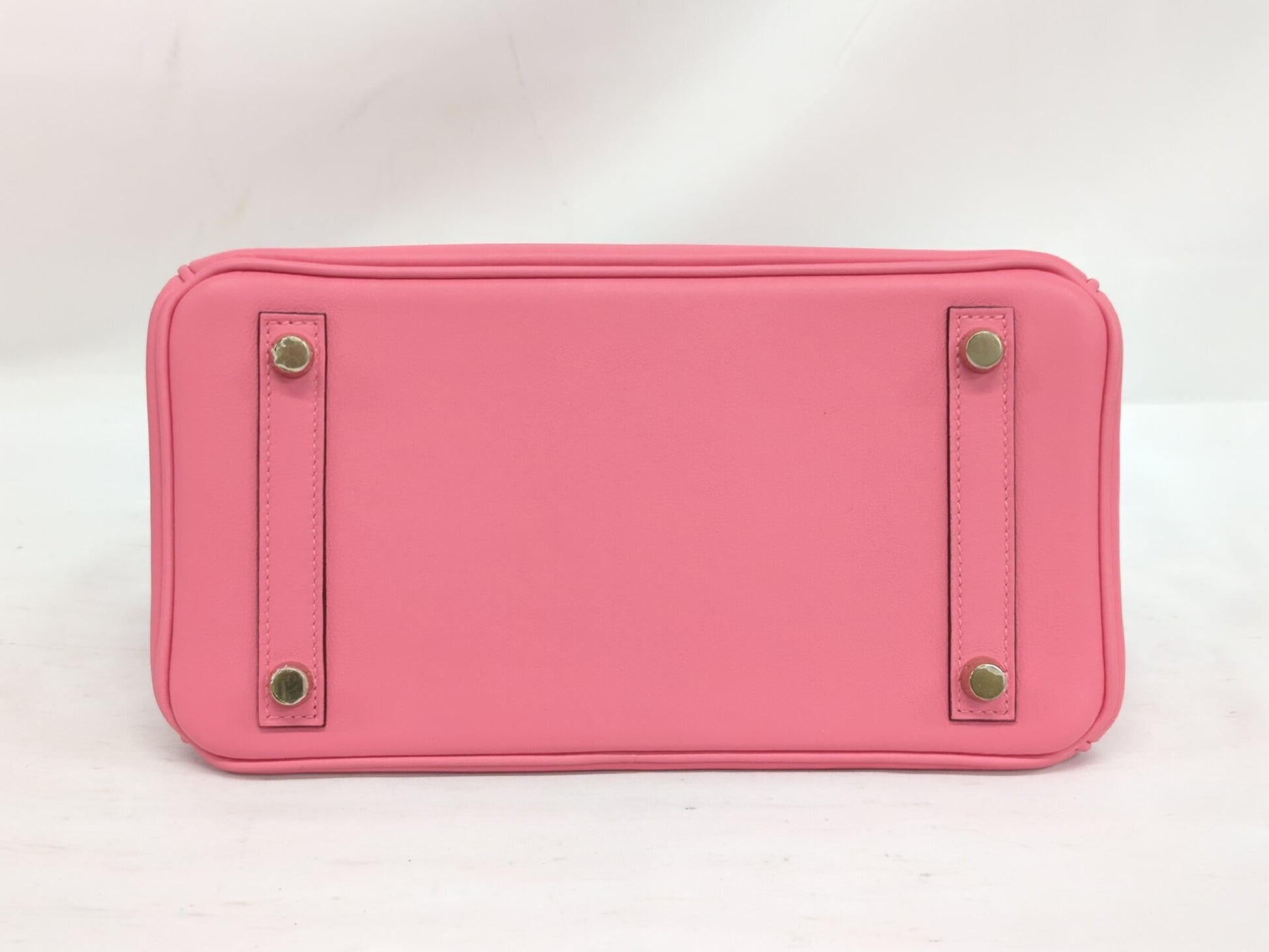 HERMES Birkin 25 Swift Rose Azalee Handbag with GD Hardware and A Stamp