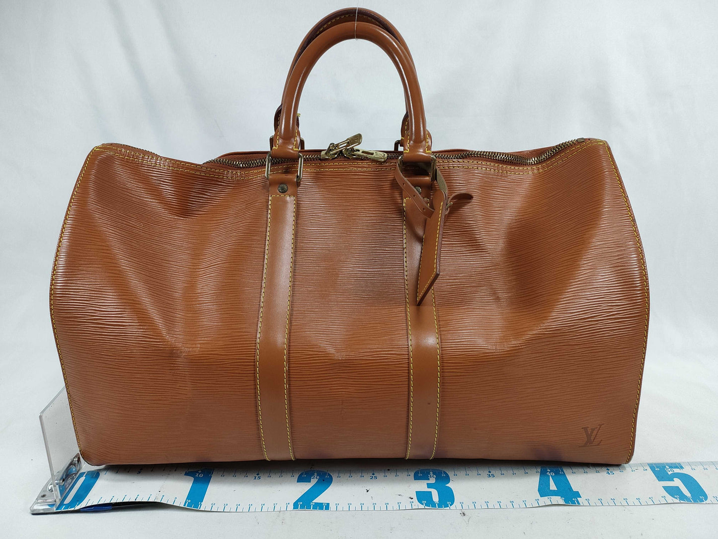 LOUIS VUITTON Epi Louis Vuitton Keepall Boston Bag