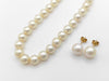 Pearl diameter approximately 7.6-7.8mm, Sterling Silver / Pearl diameter approximately 9.2mm, 18K Gold , 39.7g Necklace 