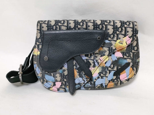 Dior Alex Foxton Oblique Saddle Bag Shoulder Bag