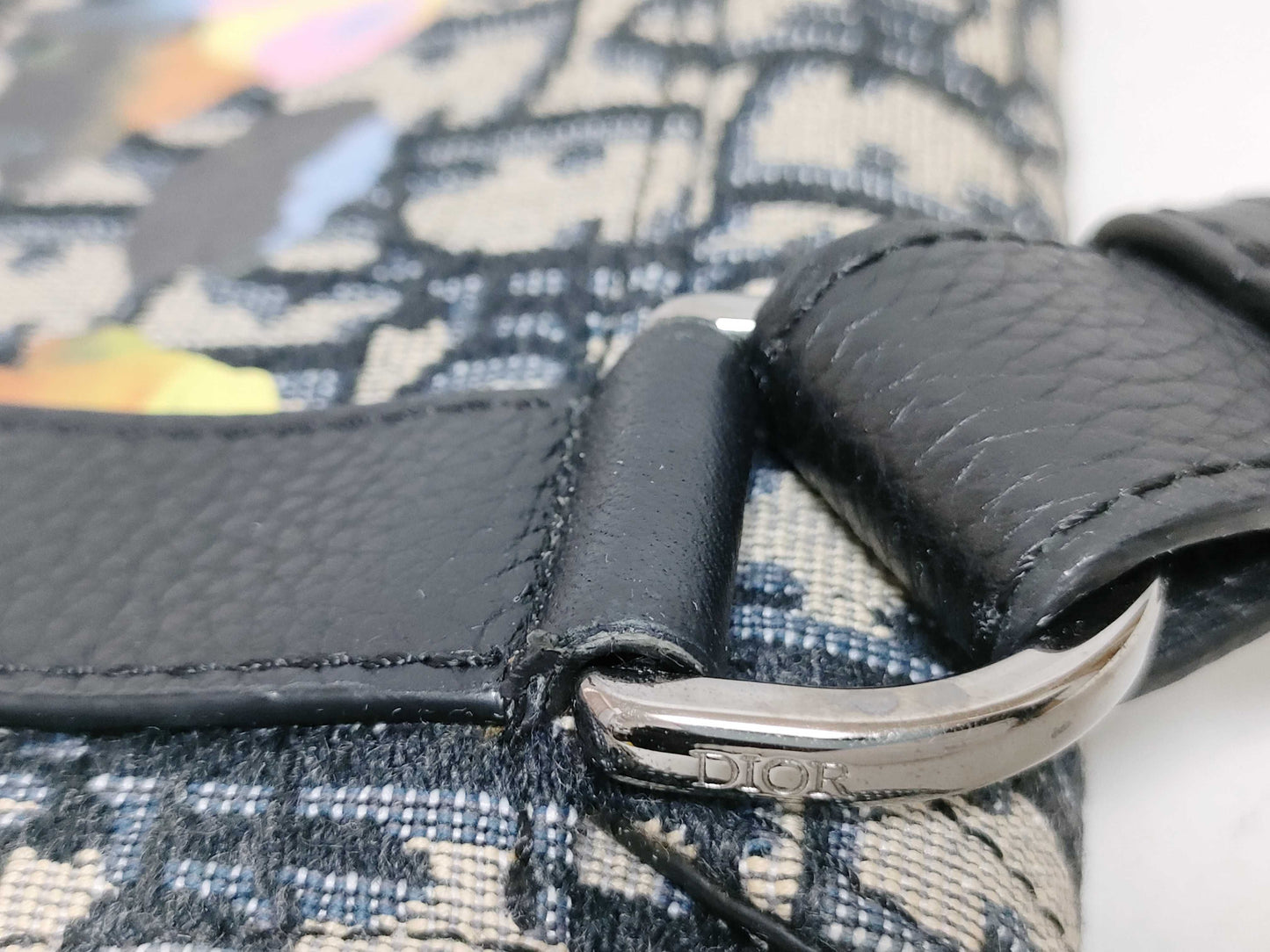 Dior Alex Foxton Oblique Saddle Bag Shoulder Bag