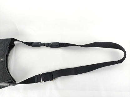 Dior Lady Dior Cannage Shoulder Bag in Black
