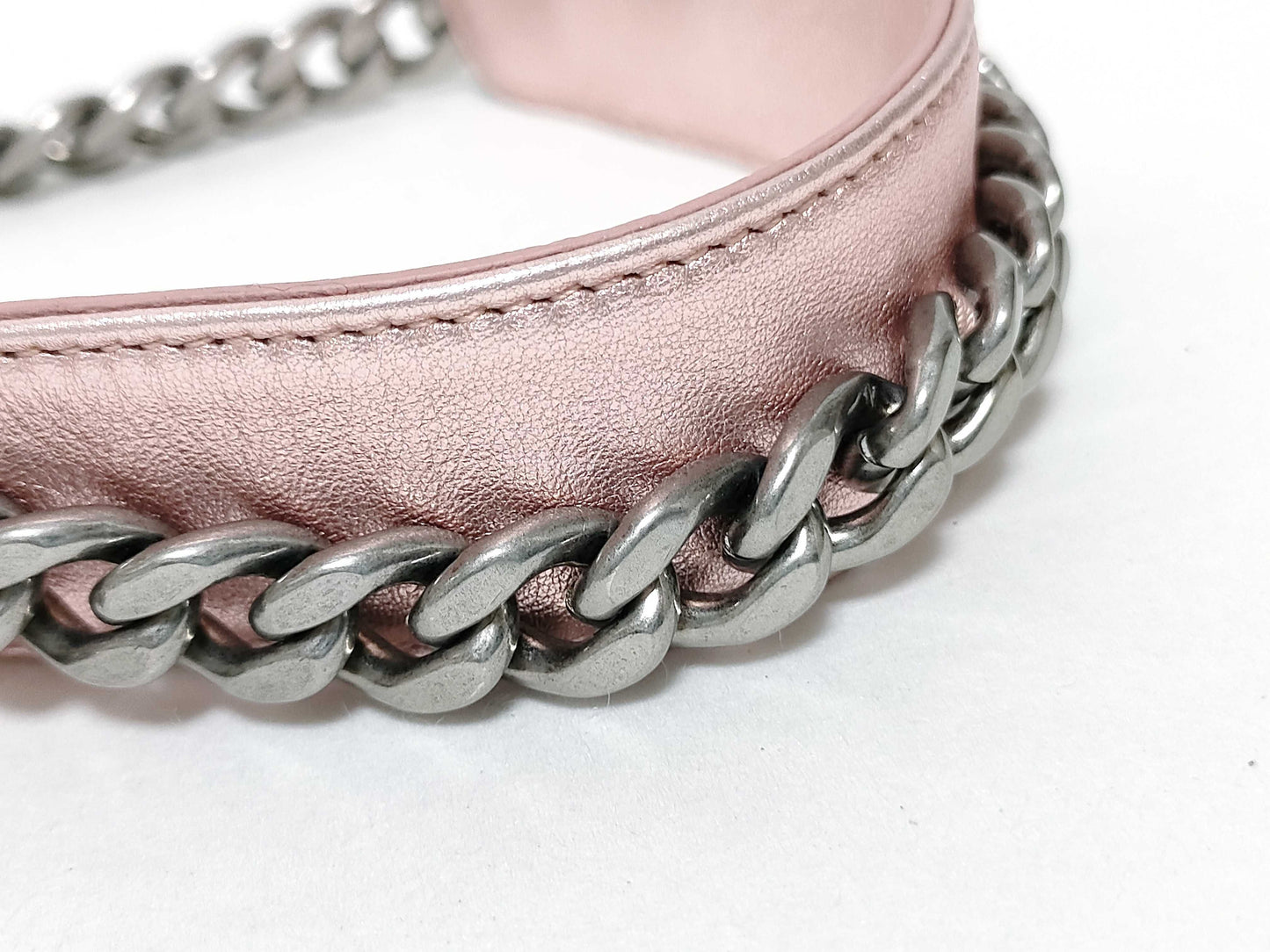 PRADA Prada Diagram Chain Shoulder Bag in Metallic Color