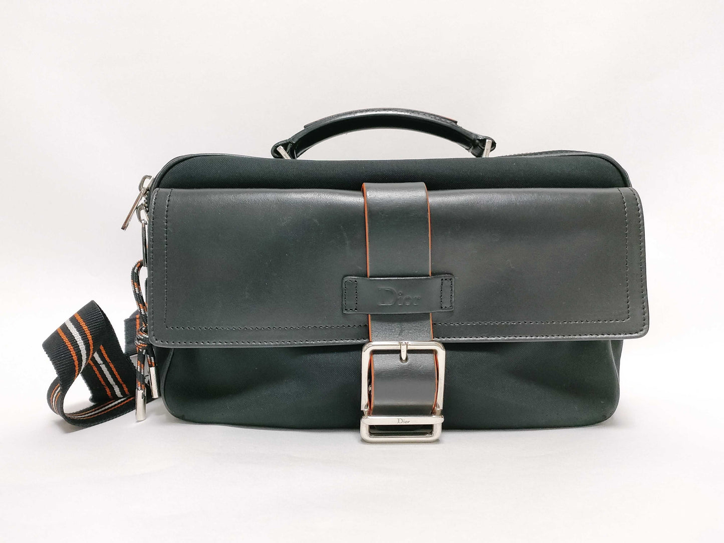 Dior Dior Leather Belt 17AW Crossbody Bag Black Waist Bag