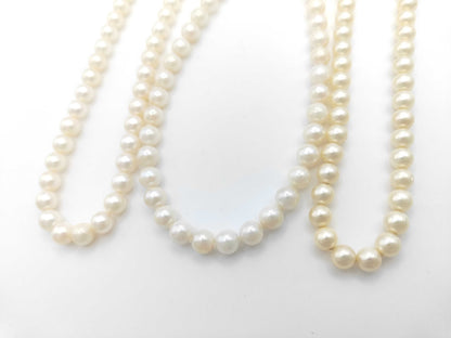 3-Piece Pearl Necklace Set 927g Sterling Silver 