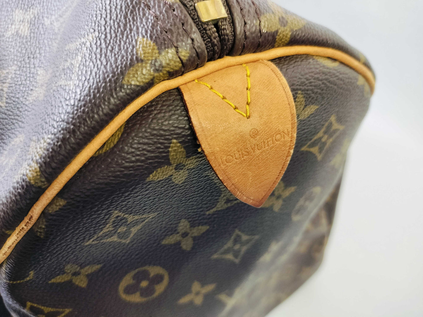 LOUIS VUITTON Monogram Keepall 60 M41422 MI0070 Poignier Name Tag Boston Bag