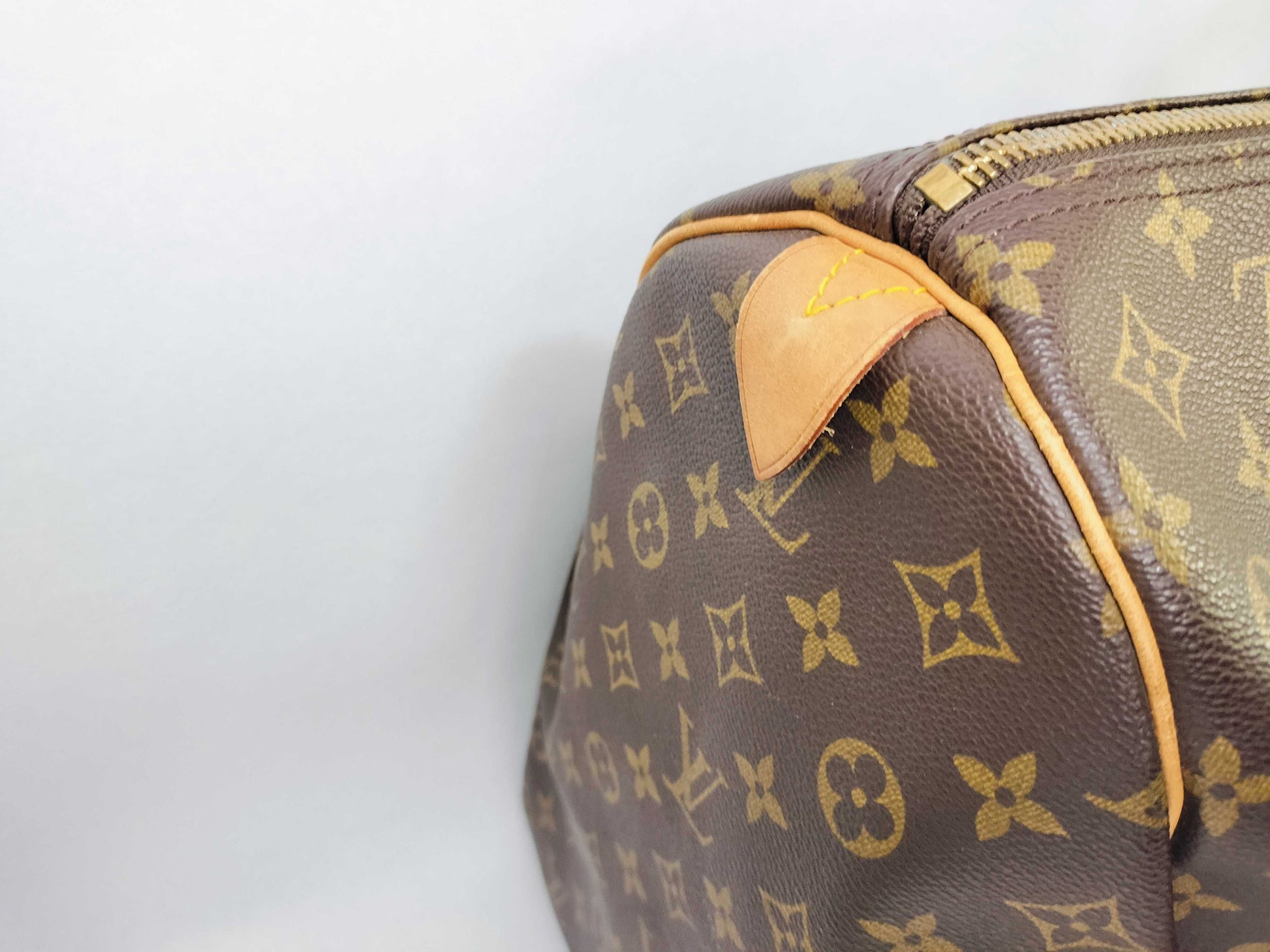 LOUIS VUITTON Monogram Keepall 60 M41422 MI0070 Poignier Name Tag Boston Bag