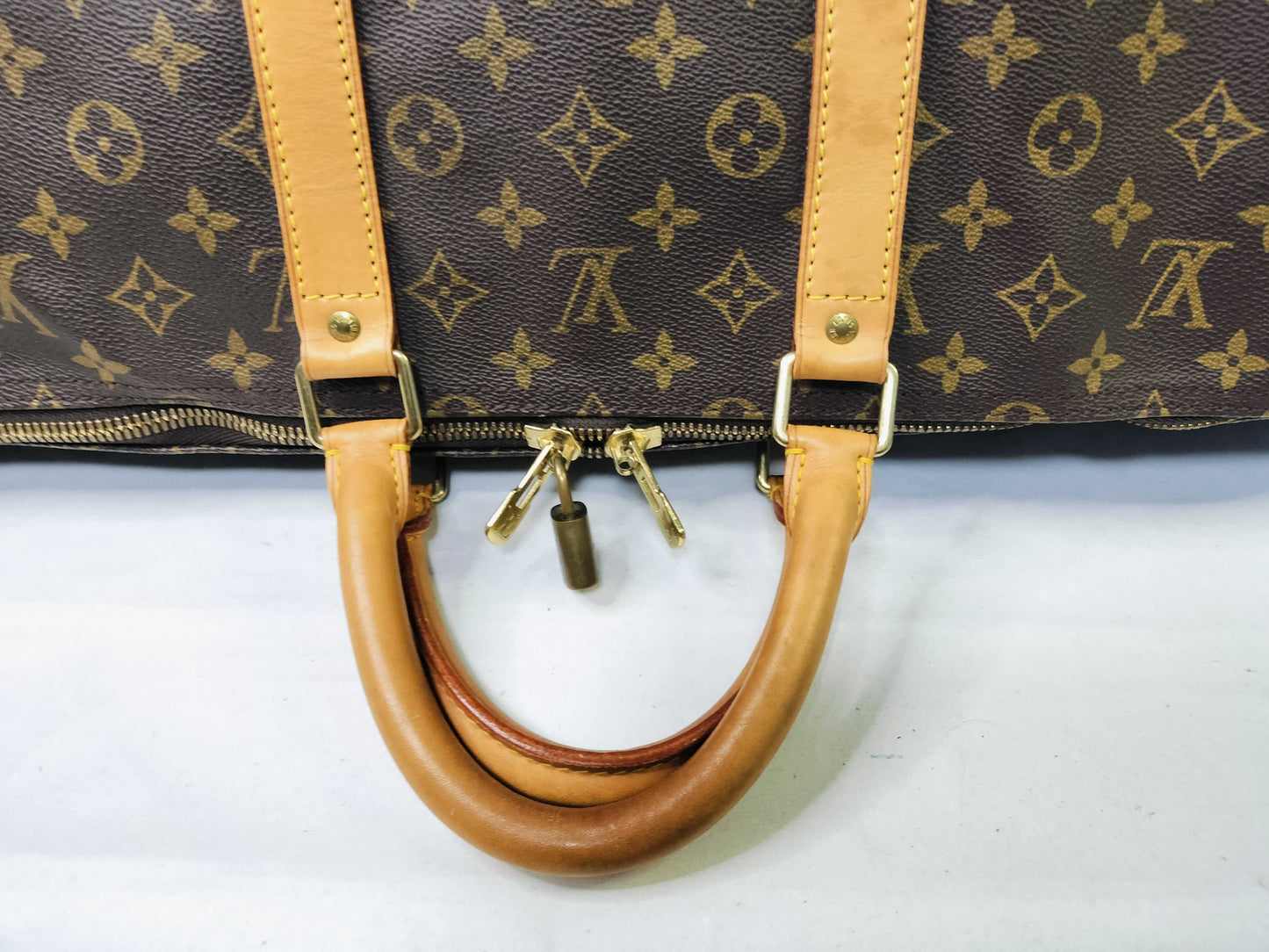 LOUIS VUITTON Monogram Keepall 55 M41424 SP1926 Poignier Name Tag Boston Bag
