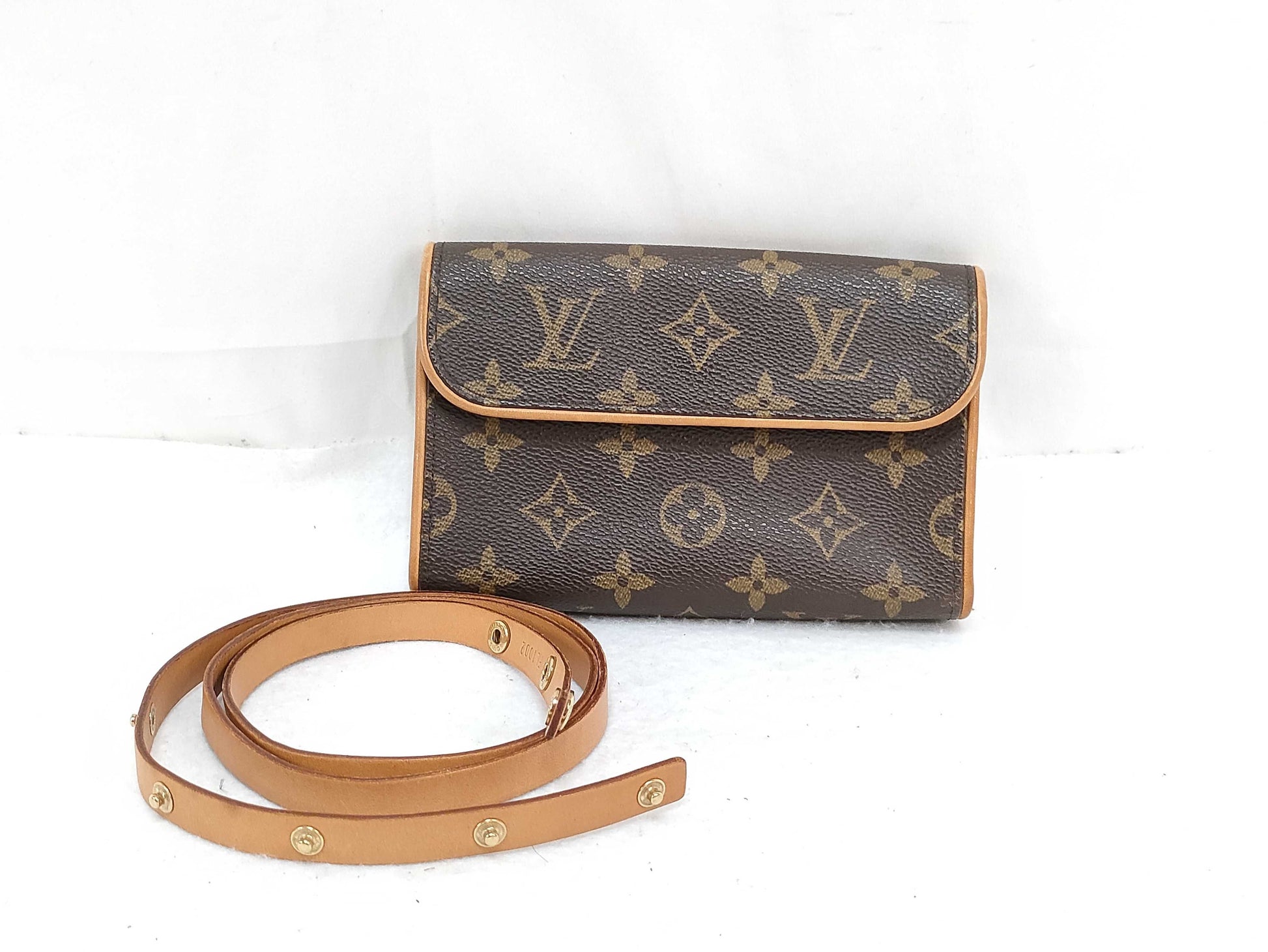LOUIS VUITTON Monogram Pochette Florentine M51855 FL1002 Waist Bag