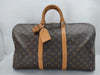 LOUIS VUITTON Monogram Keepall 50 M41426 VI882 Poignier Name Tag Boston Bag