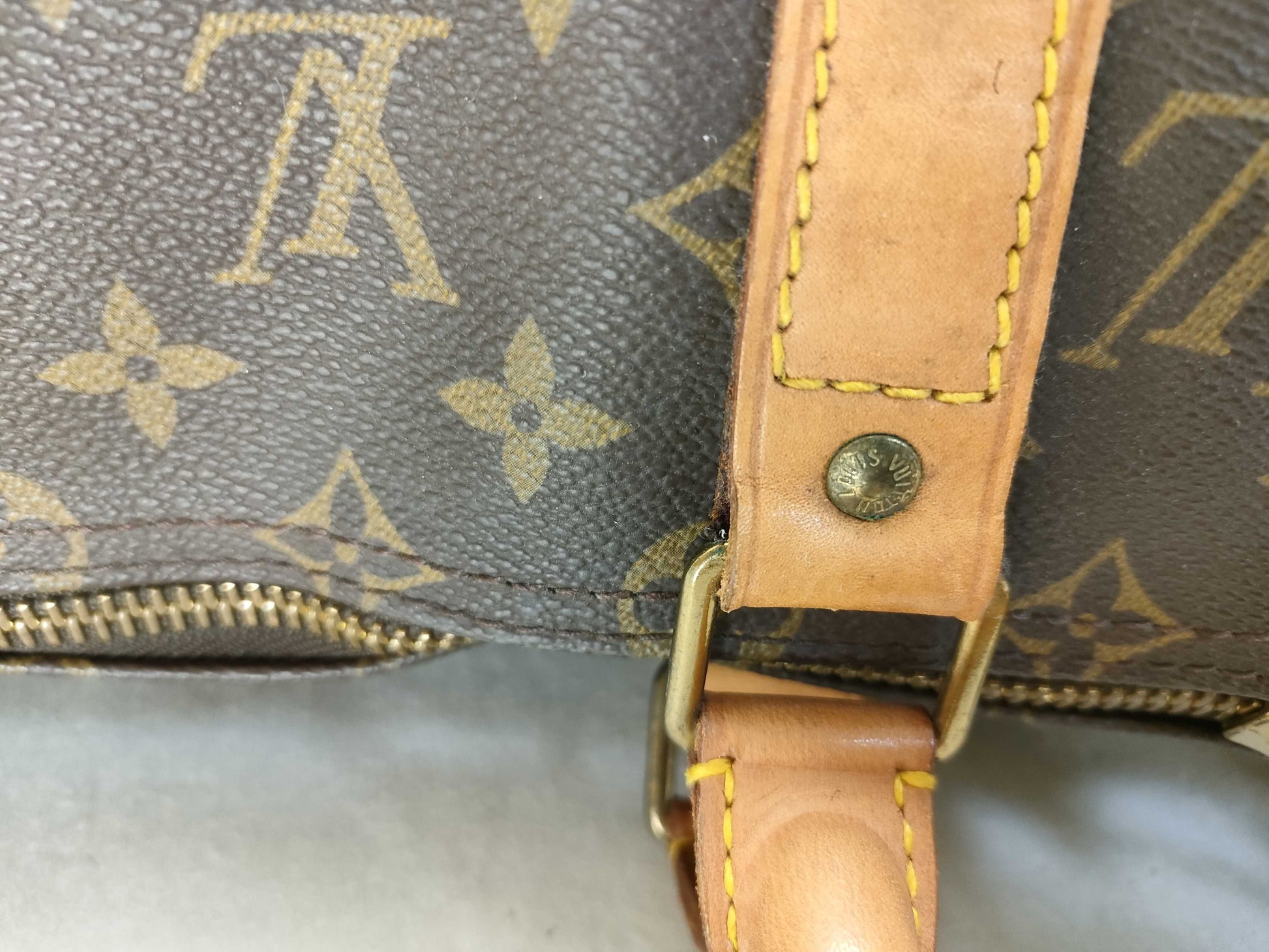 LOUIS VUITTON Monogram Keepall Bandouliere 50 M41416 FH8912 Boston Bag