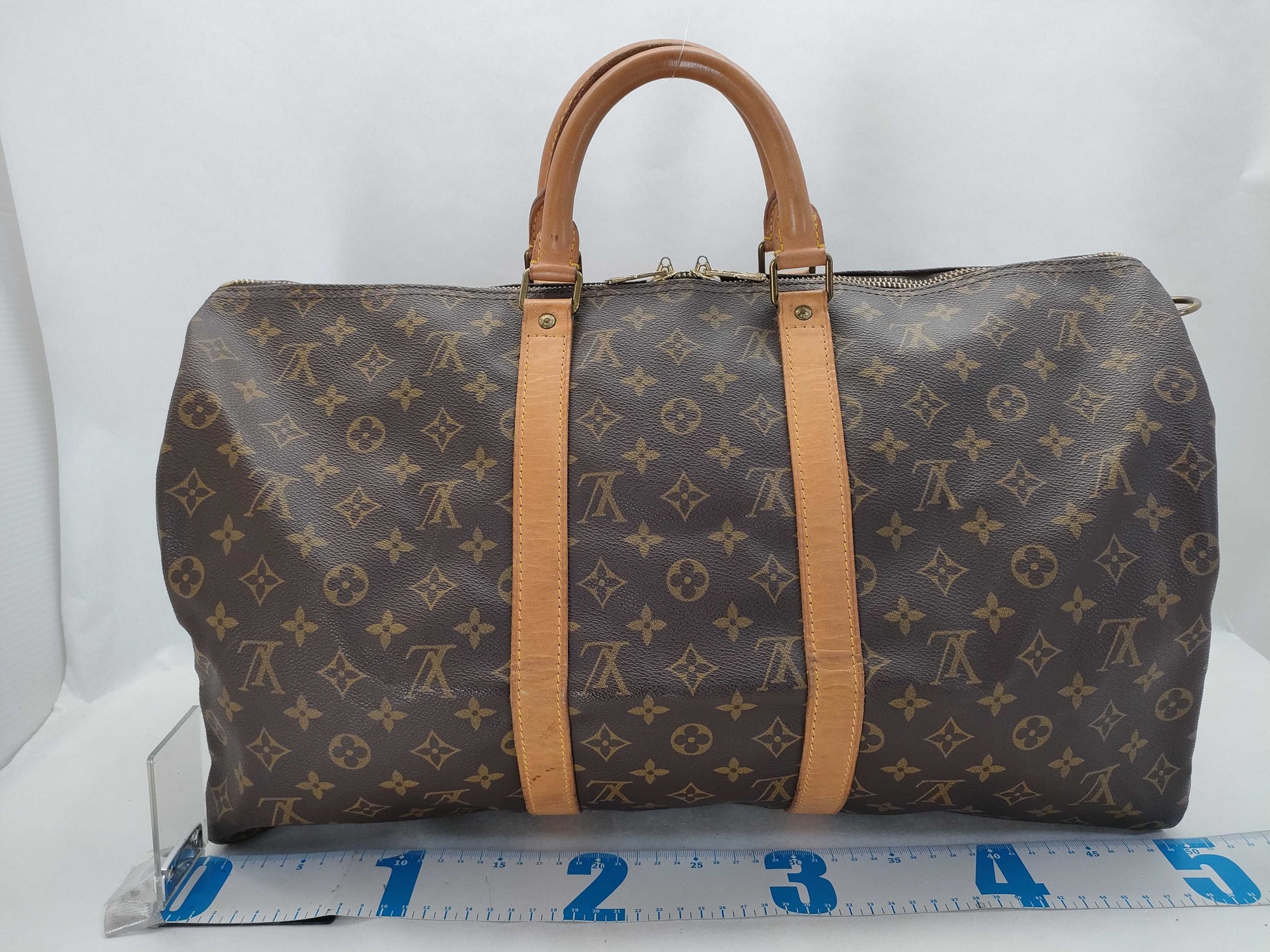 LOUIS VUITTON Monogram Keepall Bandouliere 50 M41416 FH8912 Boston Bag