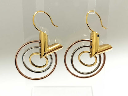 LOUIS VUITTON Essential V Trio BB M00188 LE0166 Earrings