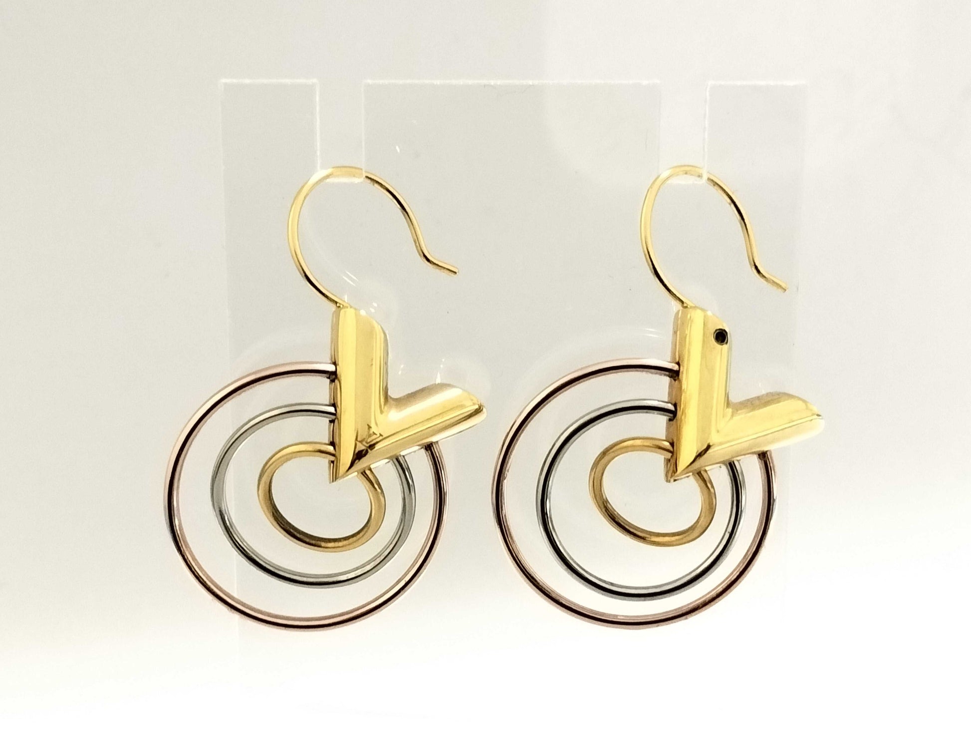 LOUIS VUITTON Essential V Trio BB M00188 LE0166 Earrings