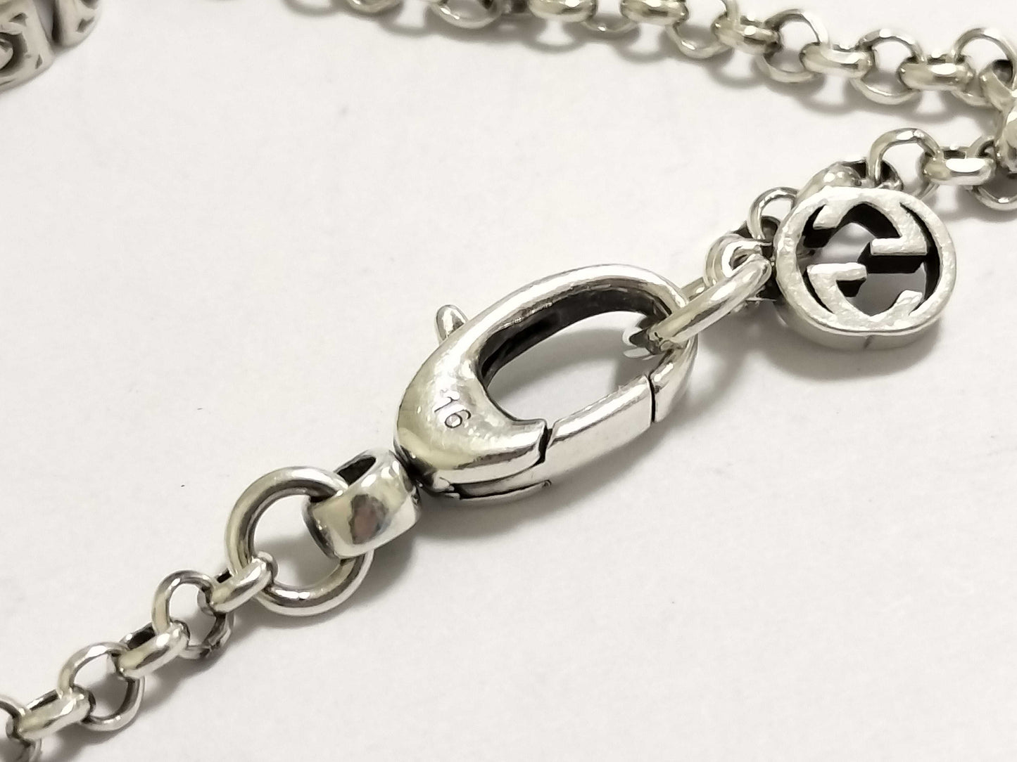 GUCCI Double G Key Charm 925 Bracelet/Bangle