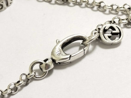 GUCCI Double G Key Charm 925 Bracelet/Bangle