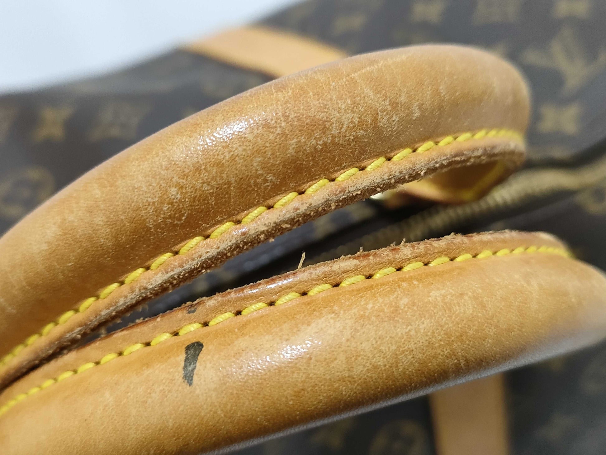 LOUIS VUITTON Monogram Keepall 55 M41424 FL0949 Name Tag Boston Bag