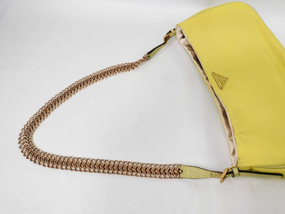 PRADA Nylon Chain Mini Shoulder Bag Demi Pouch Shoulder Bag