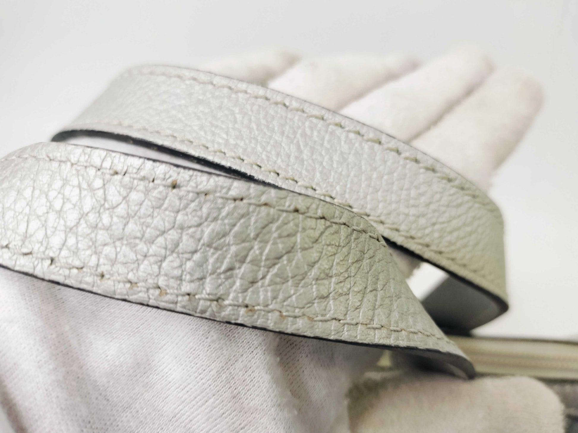 GUCCI GG Canvas Handbag Silver 264210 Handbag