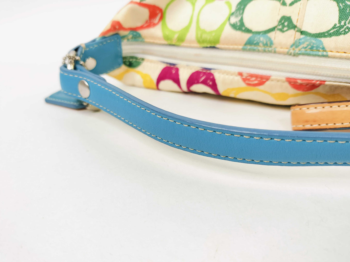 COACH Signature Accessory Pouch Rainbow Pouch