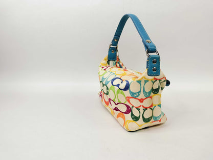 COACH Signature Accessory Pouch Rainbow Pouch