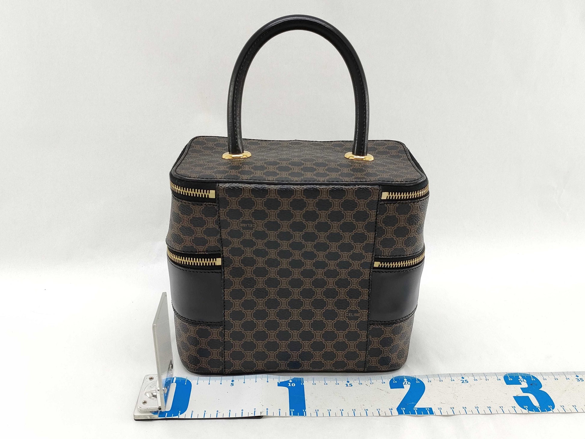 CELINE Macadam Blason Triomphe Pattern Handbag