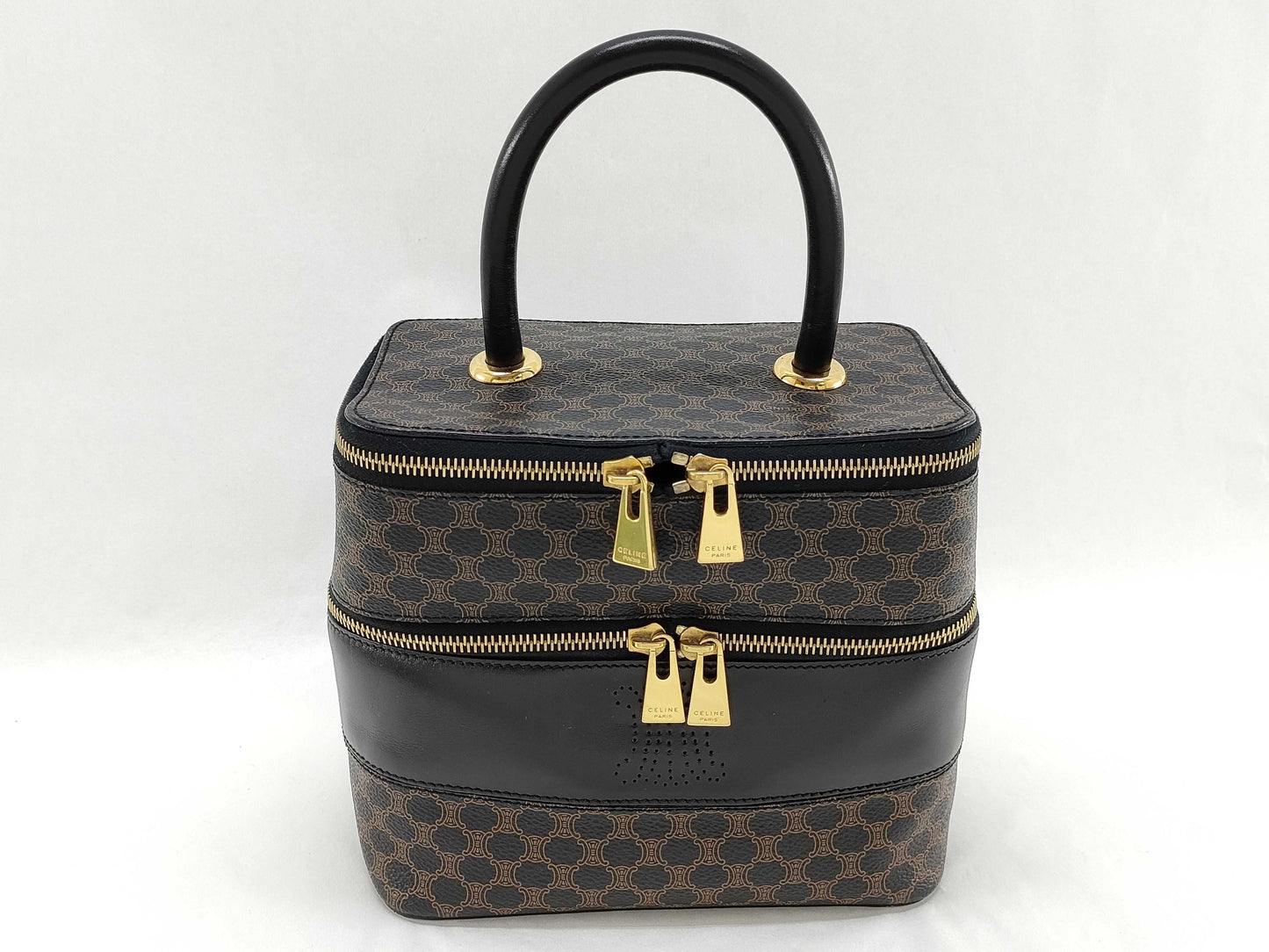 CELINE Macadam Blason Triomphe Pattern Handbag