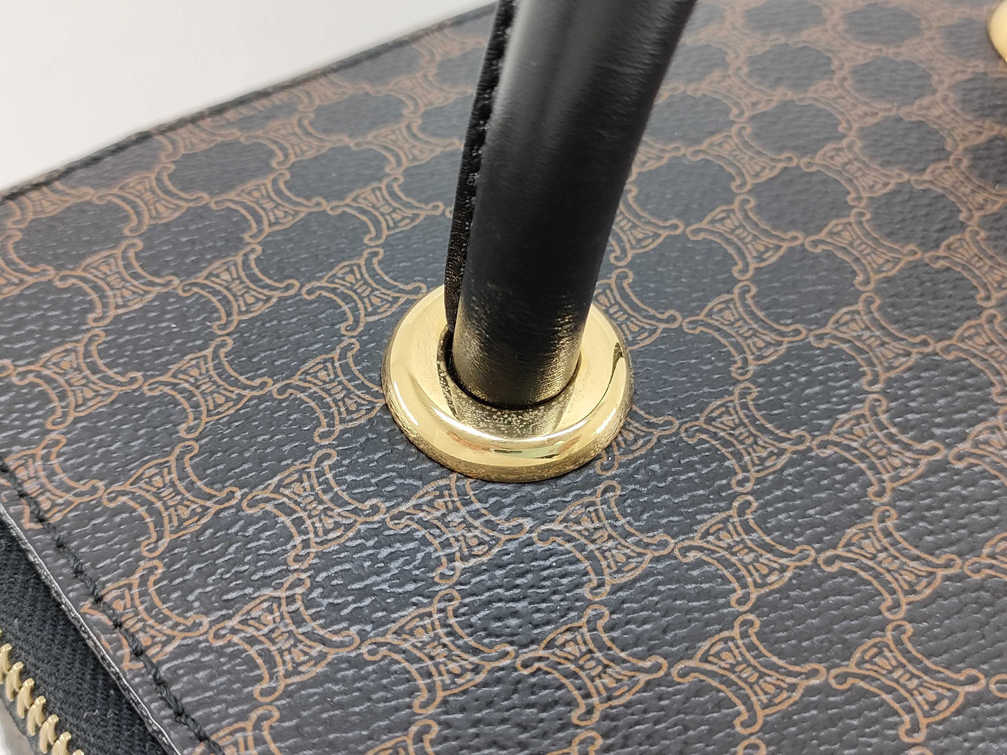 CELINE Macadam Blason Triomphe Pattern Handbag