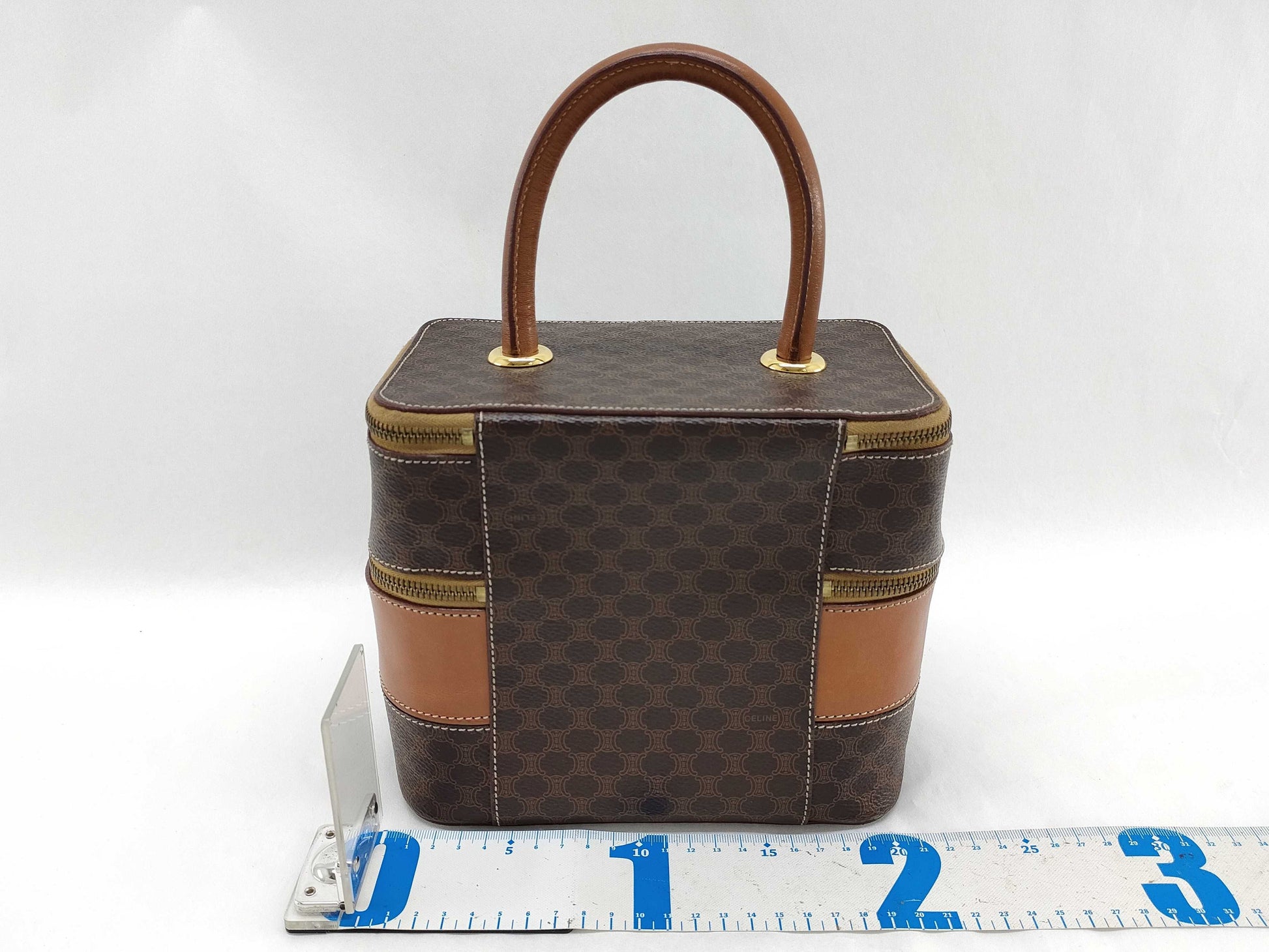 CELINE Macadam Blason Triomphe Pattern Handbag