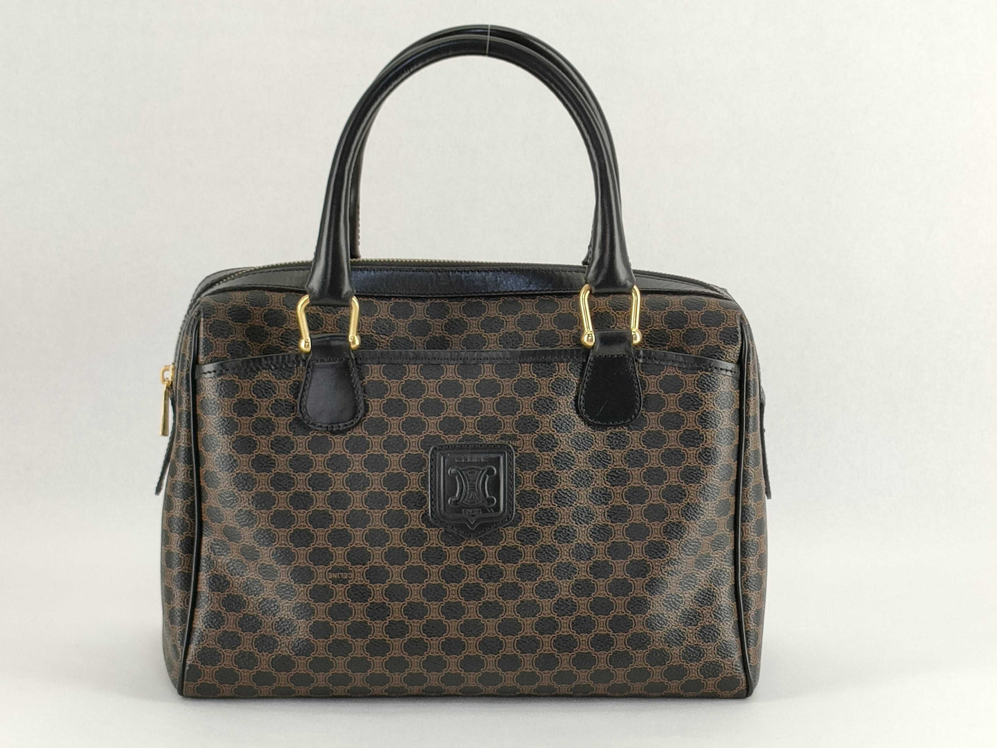 CELINE Macadam Blason Triomphe Pattern Handbag