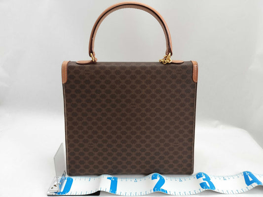 CELINE Macadam Blason Triomphe Pattern Logo Ring Hardware Handbag