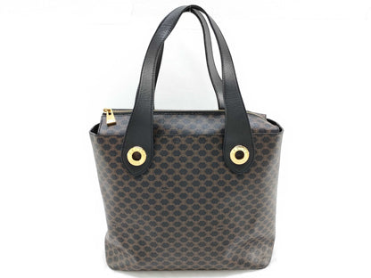 CELINE Macadam Pattern Circle Logo Hardware Handbag