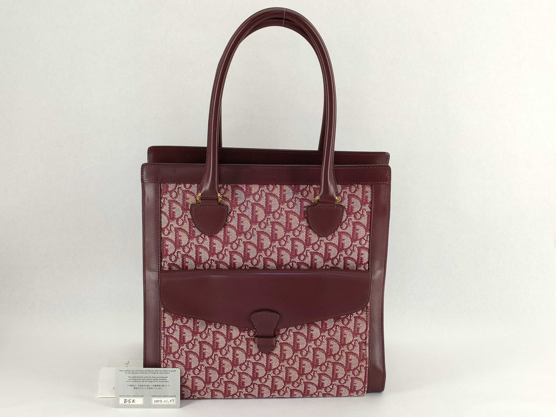Dior Trotter Dior Trotter pattern canvas tote bag