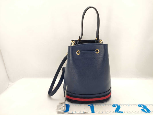 GUCCI GG Logo Off-White Small Bucket Bag Shoulder Bag Handbag