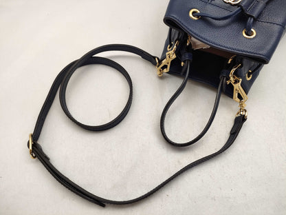 GUCCI GG Logo Off-White Small Bucket Bag Shoulder Bag Handbag