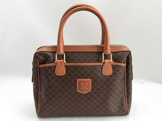 CELINE Macadam Blason Pattern Triomphe Logo Handbag