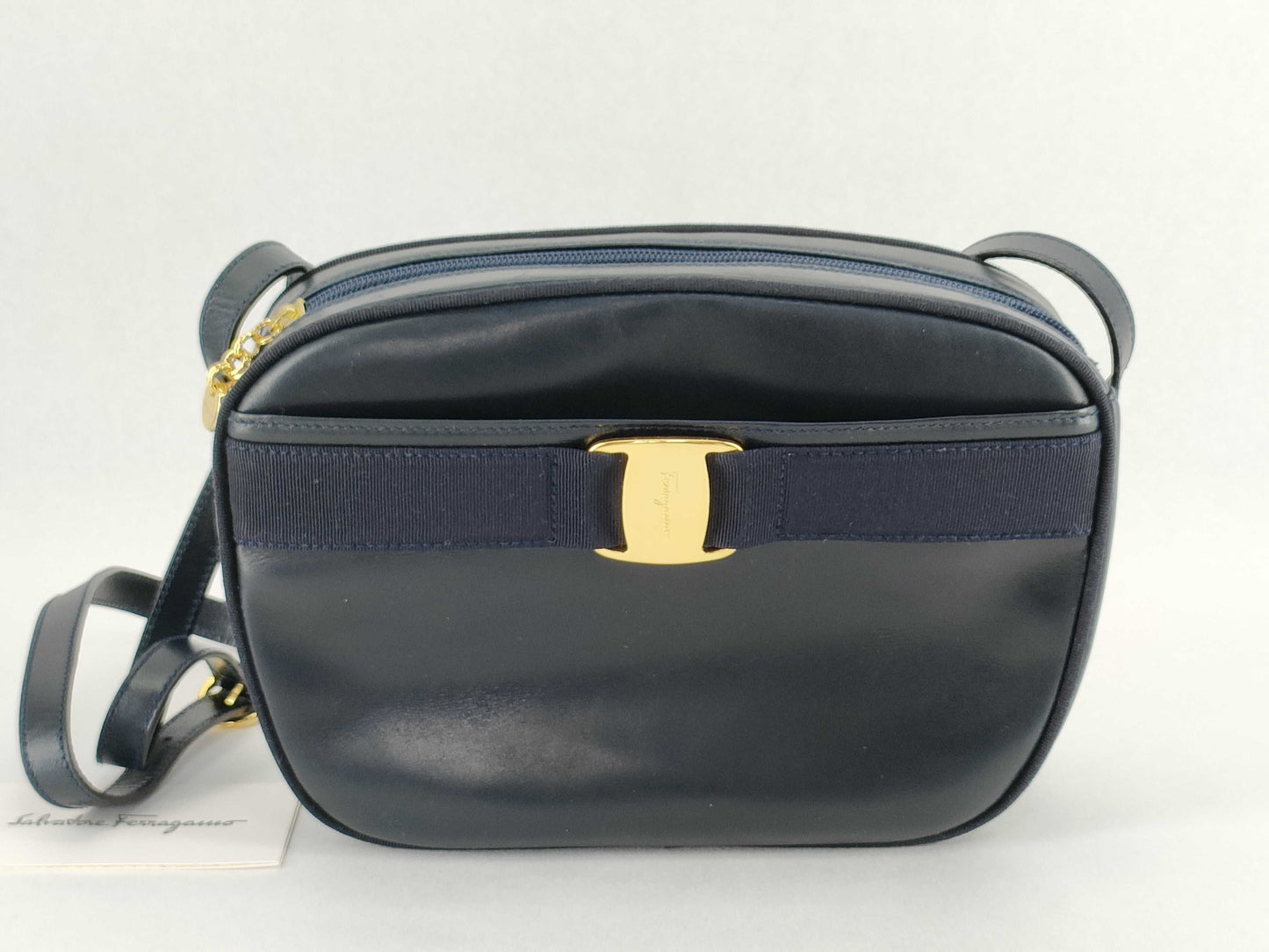 Salvatore Ferragamo Vara Ribbon Shoulder Bag with Hardware