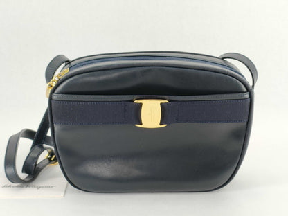 Salvatore Ferragamo Vara Ribbon Shoulder Bag with Hardware