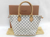 LOUIS VUITTON Damier Azur Louis Vuitton Saleya PM Damier Azur Tote Bag